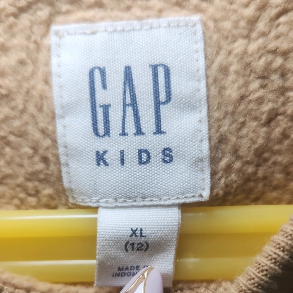 GAP Brown Crewneck Sweater with Bear Design